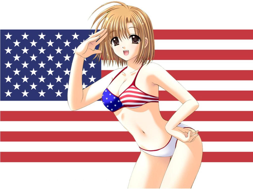 american characters in anime
