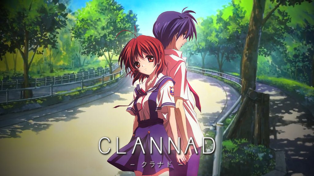 Clannad Tomoya Okazaki Anime Female Harem, anime couple, black