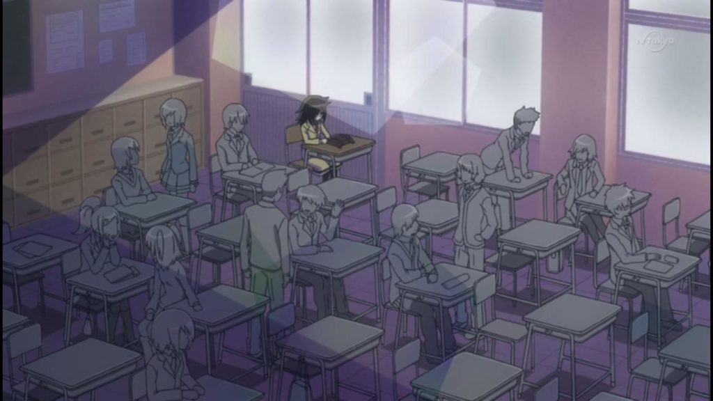 why do main characters sit by the window