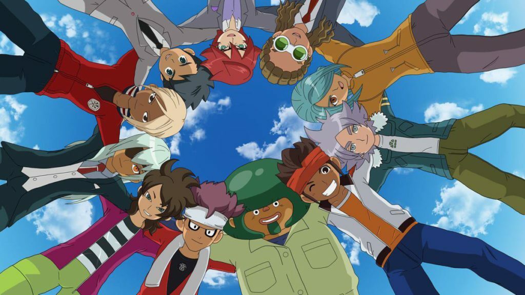The team in the Inazuma Eleven anime