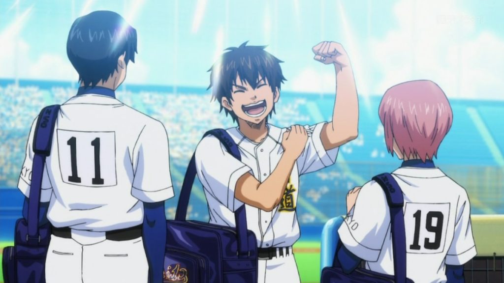 sports anime where the rookie saves the team