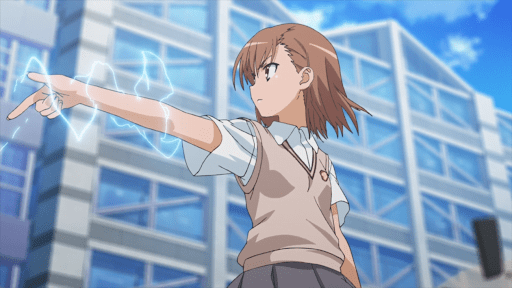 misaka from a certain scientific railgun anime