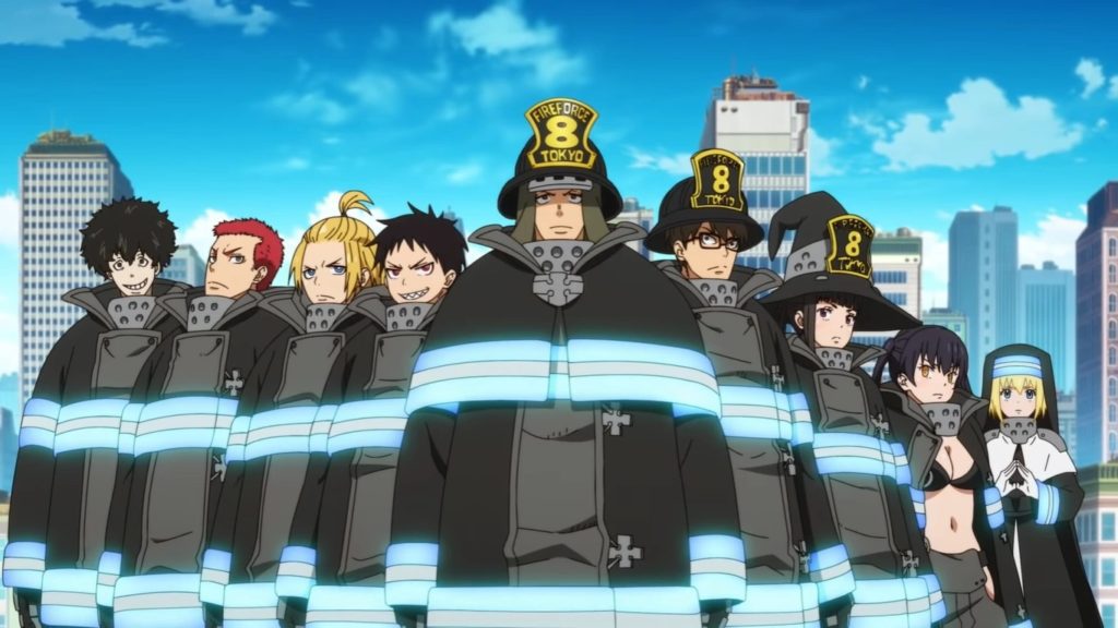 fire force 8 crew in the fire force anime