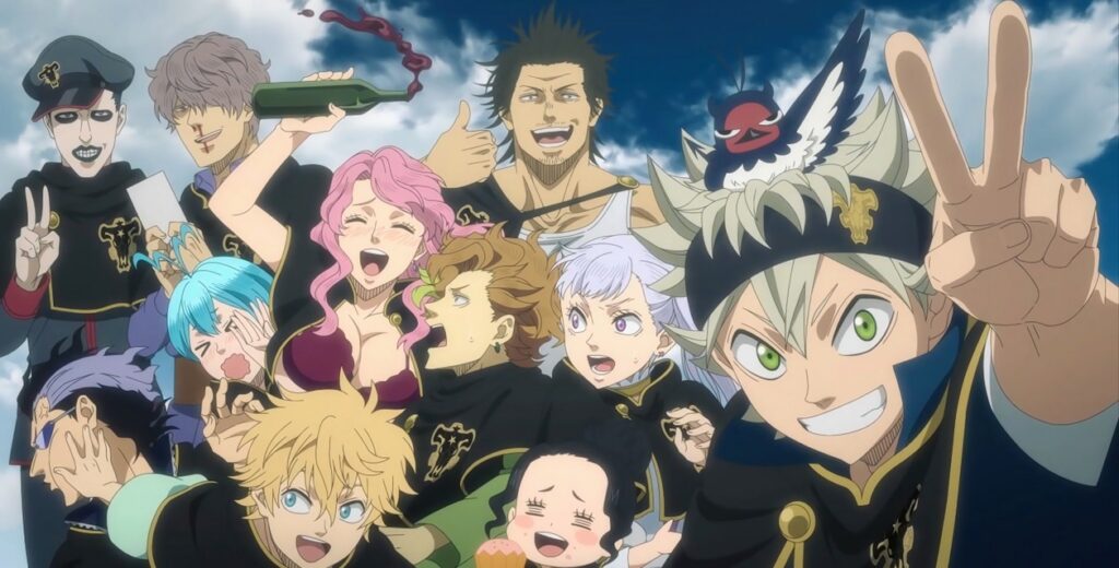 ragtag group of misfits anime black clover