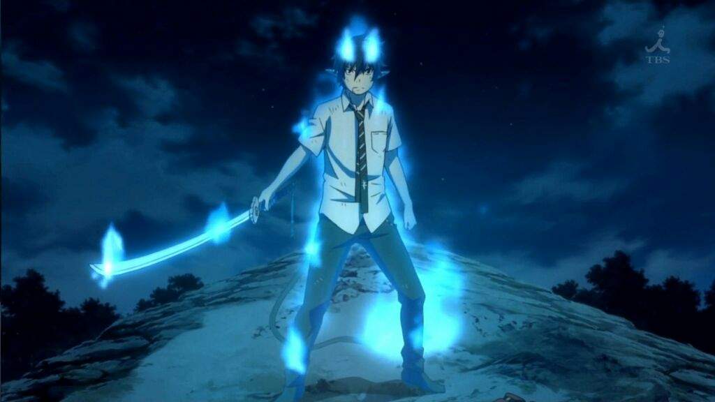 blue exorcist rin's powers