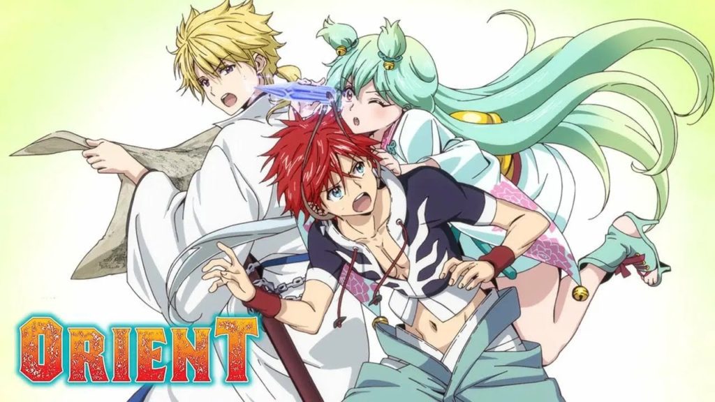 The main trio from the Orient anime