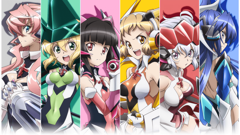The girls from the Symphogear anime