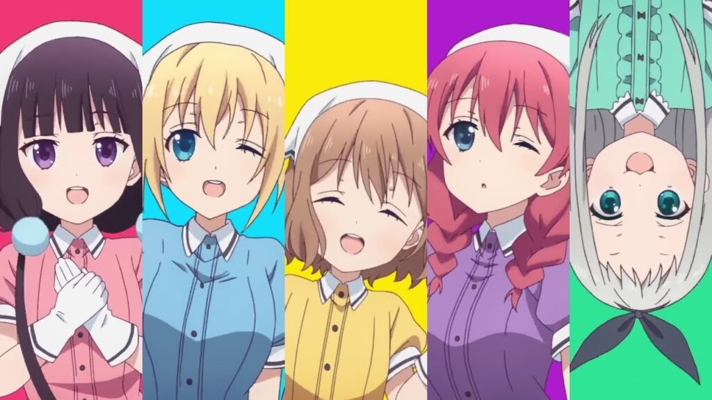 The waitresses from the Blend S anime