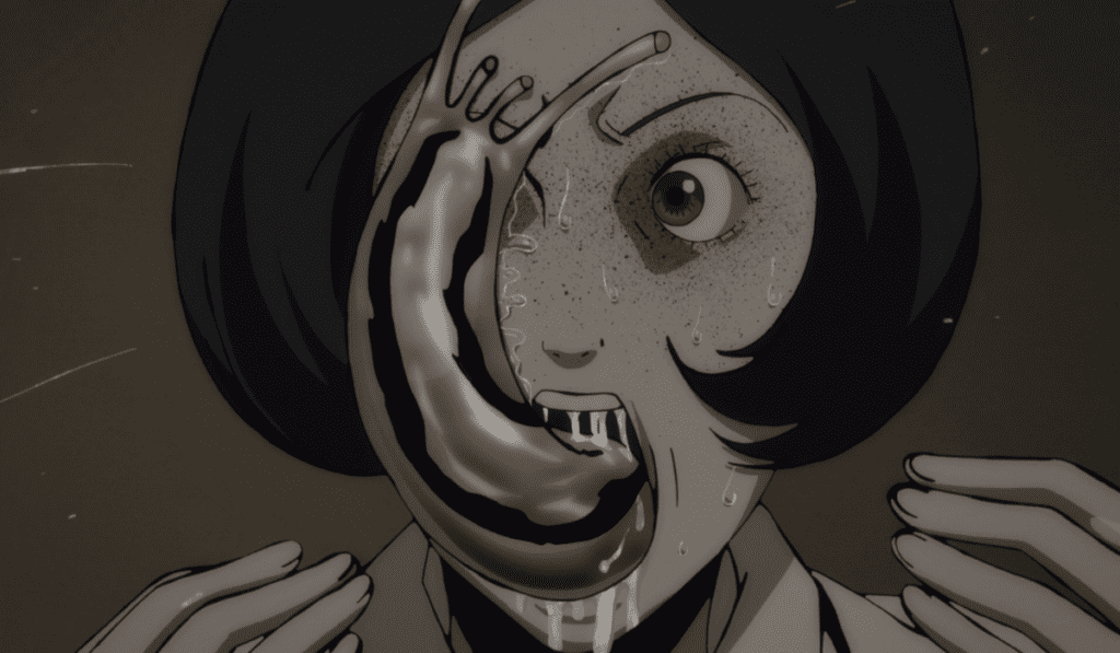 junji ito's slug girl from the junji ito collection anime as an example of lovecraft in anime