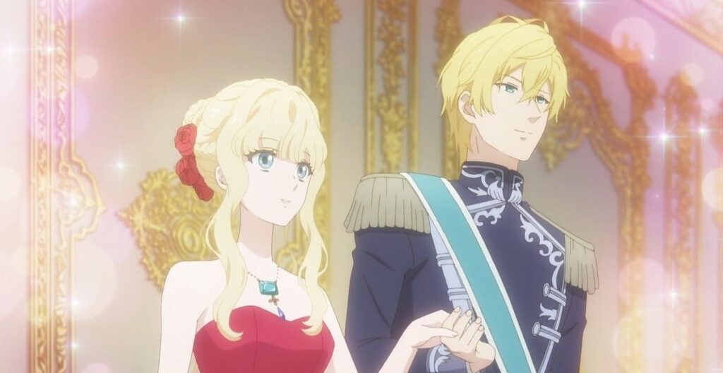 Eli and Chris from royal romance anime bibliophile princess