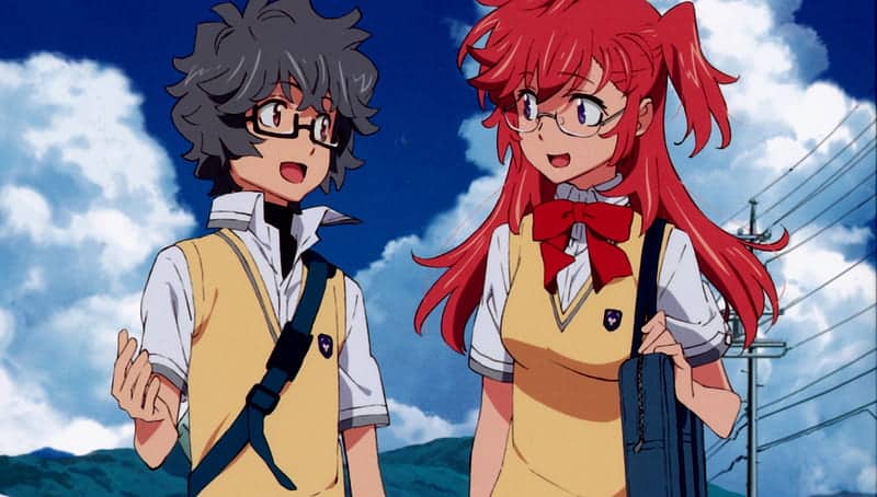 kaito and ichika waiting in summer anime