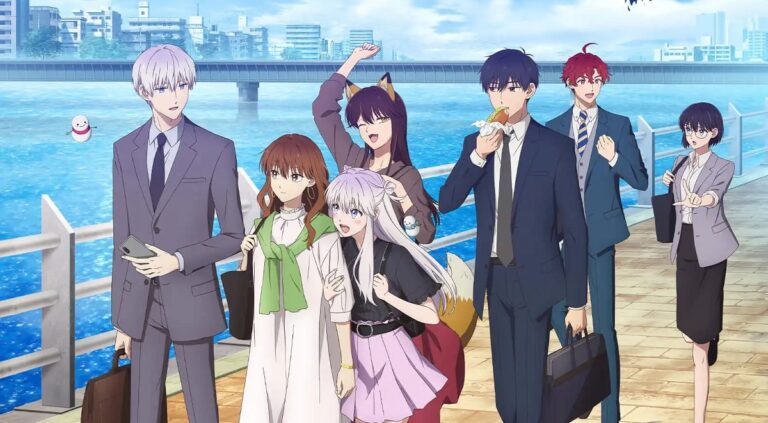 ice guy and his cool female colleague anime