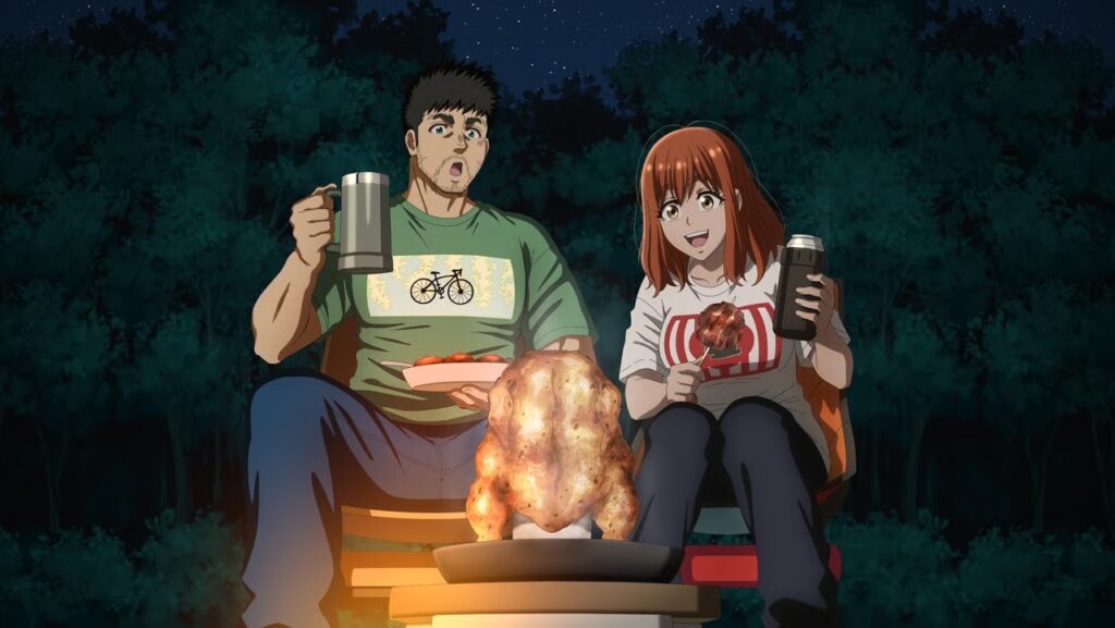 solo camping for two anime